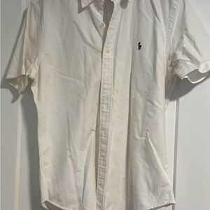 Ralph Lauren White Casual Button Down Shirt